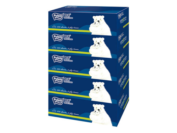 Pulppy 3-Ply Facial Box Tissue