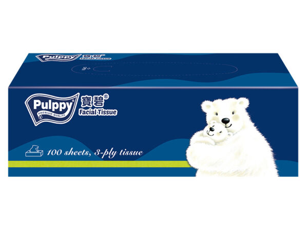 Pulppy 3-Ply Facial Box Tissue